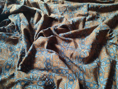 şekil, doku, kırışık geometrik batik kumaşın arka planı