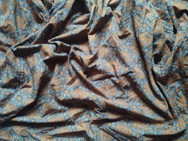 şekil, doku, kırışık geometrik batik kumaşın arka planı