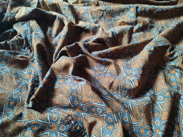 şekil, doku, kırışık geometrik batik kumaşın arka planı