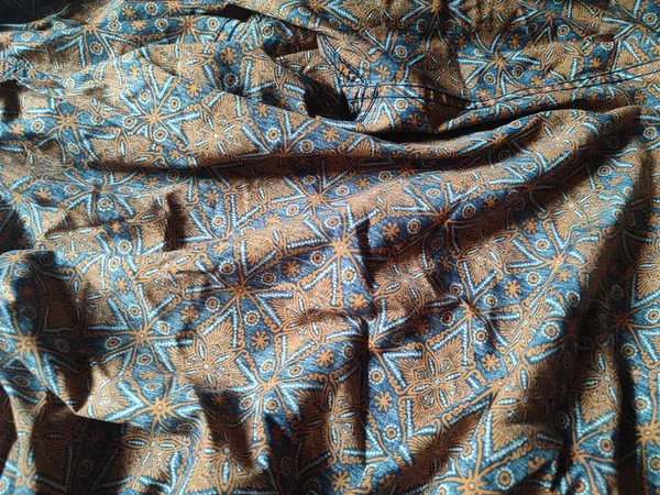 şekil, doku, kırışık geometrik batik kumaşın arka planı