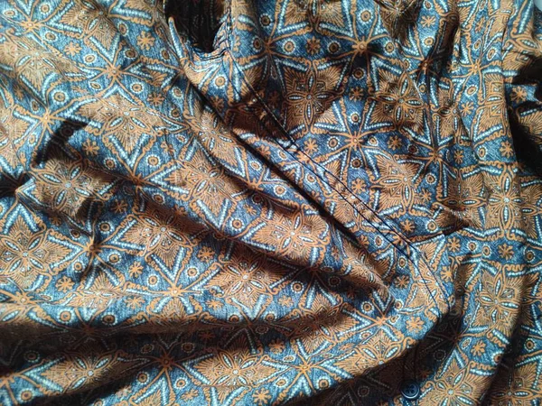 şekil, doku, kırışık geometrik batik kumaşın arka planı