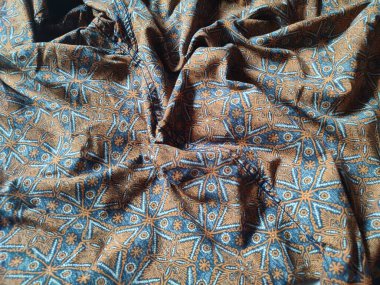 şekil, doku, kırışık geometrik batik kumaşın arka planı