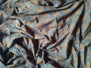 şekil, doku, kırışık geometrik batik kumaşın arka planı