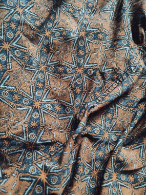 şekil, doku, kırışık geometrik batik kumaşın arka planı