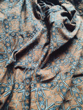 şekil, doku, kırışık geometrik batik kumaşın arka planı