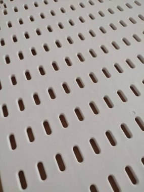 beyaz plastik delikli panel deseni ve arkaplan