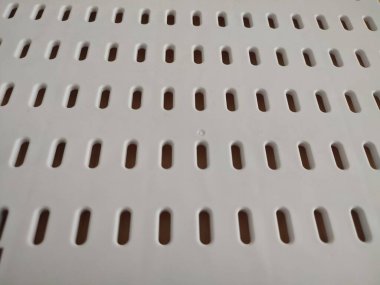 beyaz plastik delikli panel deseni ve arkaplan