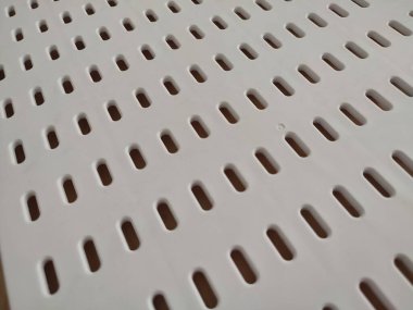 beyaz plastik delikli panel deseni ve arkaplan