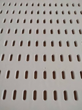 beyaz plastik delikli panel deseni ve arkaplan