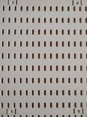 beyaz plastik delikli panel deseni ve arkaplan