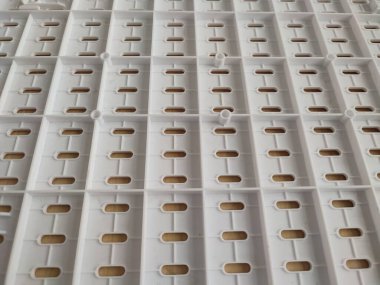 beyaz plastik delikli panel deseni ve arkaplan