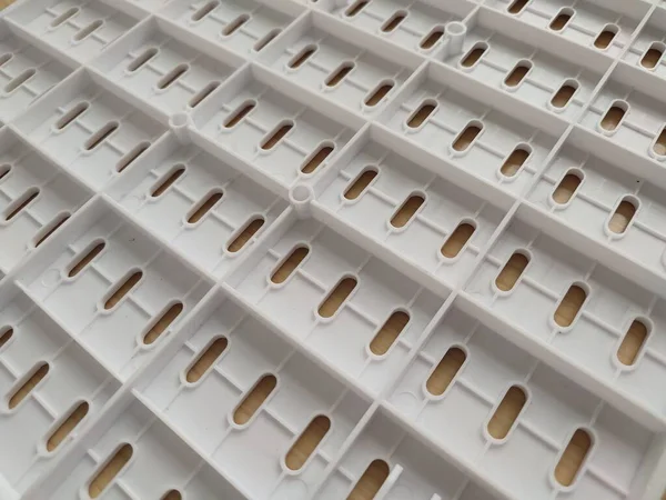 beyaz plastik delikli panel deseni ve arkaplan