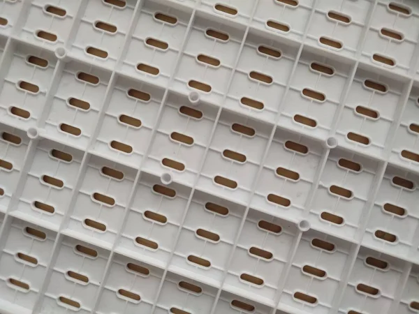 beyaz plastik delikli panel deseni ve arkaplan