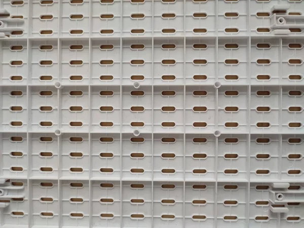 beyaz plastik delikli panel deseni ve arkaplan