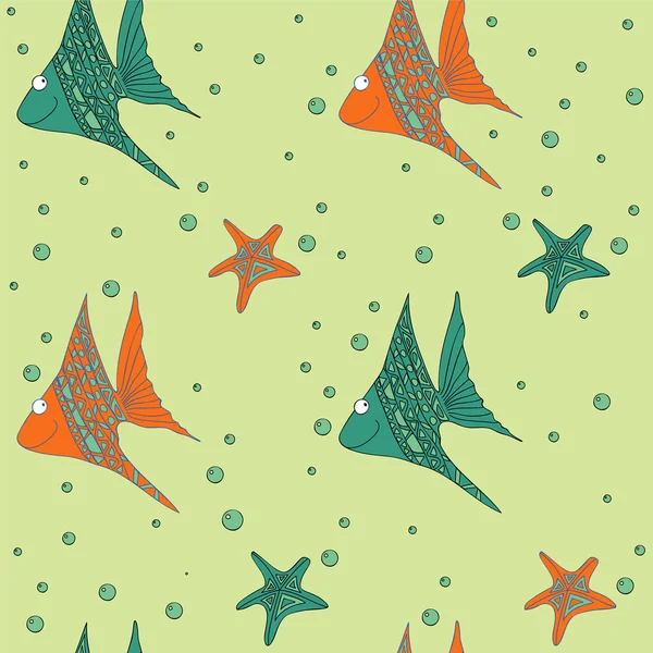 Balıklarla kusursuz desen