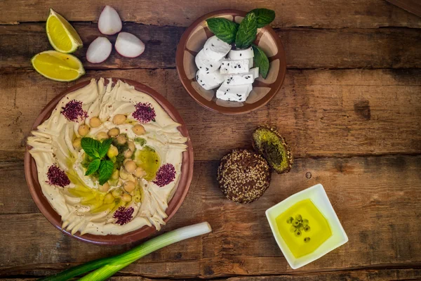 Arabisch gesundes Frühstück — Stockfoto
