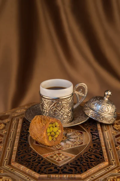 トルコ コーヒー ・ アラベスク — ストック写真