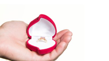 Bir erkek eli, önerisi - Aç kutusuna halka izole