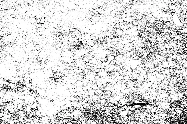 Distressed overlay texture of dust metal, cracked peeled concrete — Stock Vector