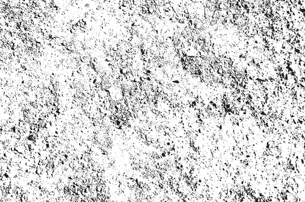 Distressed overlay texture of dust metal, cracked peeled concrete — Stock Vector