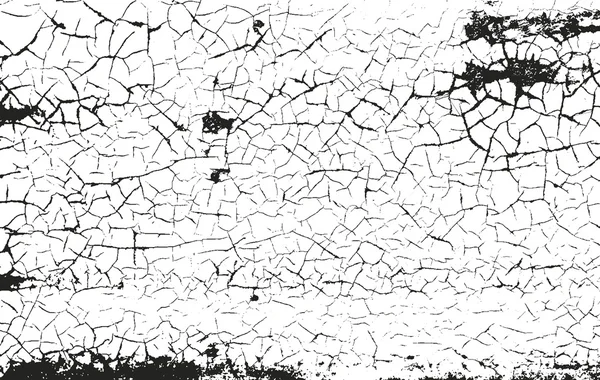 塵金属、皮をむいたひび割れの苦しめられたオーバーレイ テクスチャ — ストックベクタ