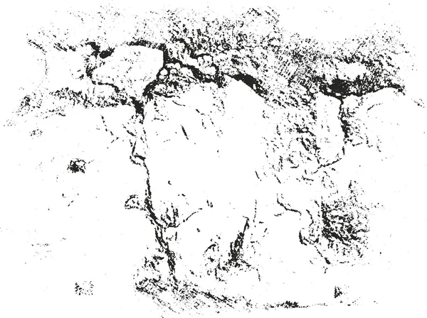 Verontruste overlay textuur van stof metaal, gebarsten gepelde beton — Stockvector