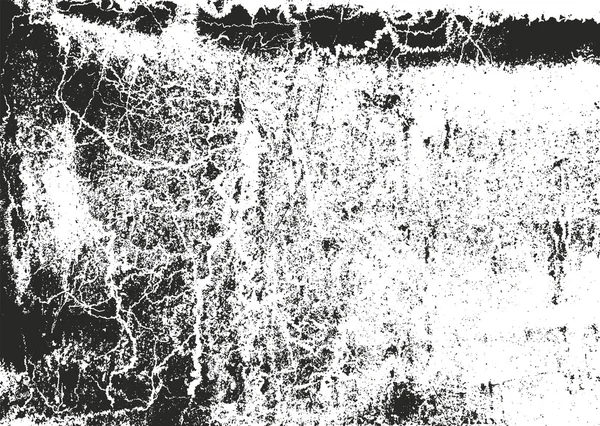 Textura superpuesta angustiada de polvo metálico, hormigón pelado agrietado — Archivo Imágenes Vectoriales