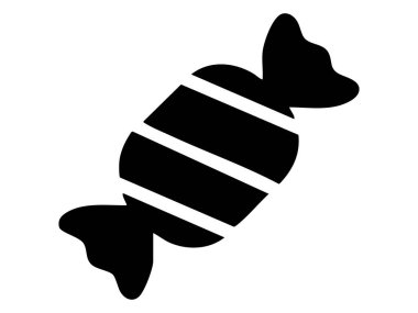 Beyaz arka planda izole edilmiş siyah bir noel şekeri kamışı. Tatil tatlısı, şenlikli ikram, mevsimlik dekor, Noel ikonu, kış kutlaması.