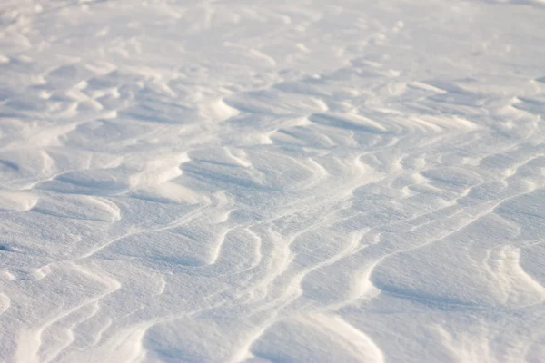 Fond vagues de neige au coucher du soleil par le vent — Photo