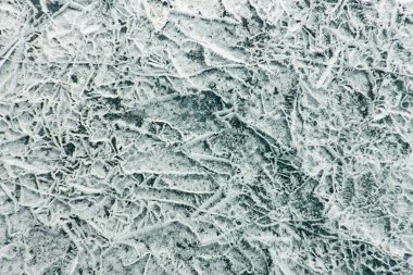 Deniz Baykal mavi buz üzerinde çatlaklar paterni