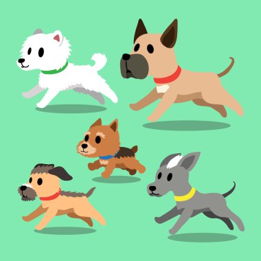 Çizgi film köpekler çalışan
