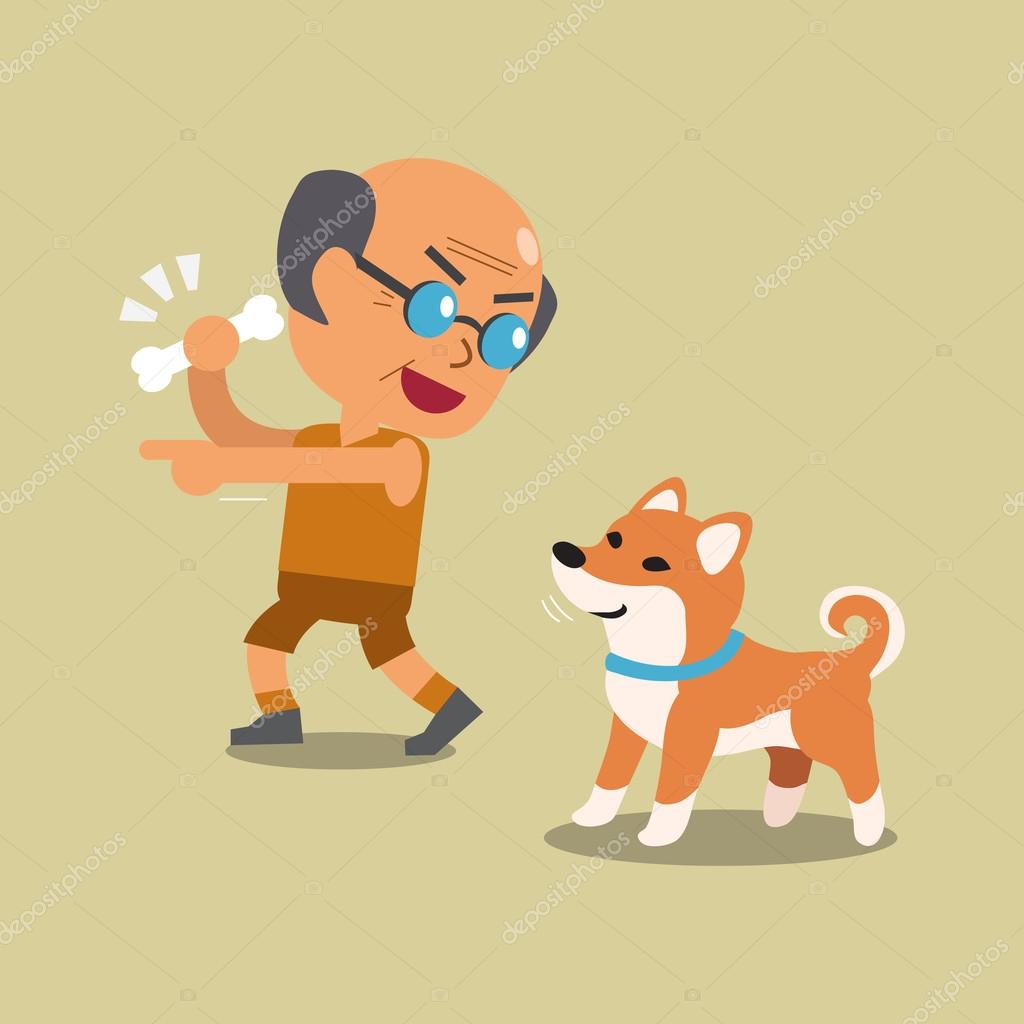 Cartoon old man with his shiba inu dog Stock Vector Image by ©Jaaak #124559062 Cartoon old man with his shiba inu dog Stock Vector Image by ©Jaaak #124559062