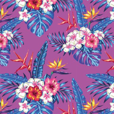 Cennet kuşu, el çizimi pürüzsüz desen