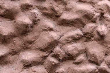 Kırmızı kil doku taş duvar arka plan