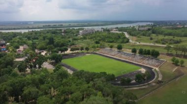 İzmail hava manzaralı şehir stadyumu.