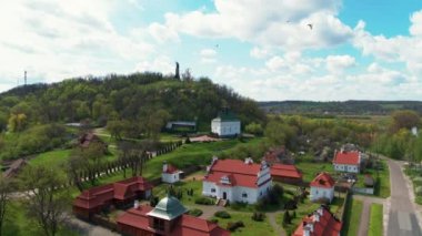 Ukrayna 'nın Chigira şehrinde hava manzaralı zengin bir kazak var.