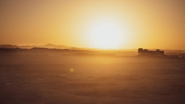 Sundown i Egypten öken timelapse bakgrund — Stockvideo