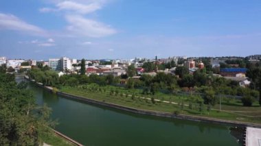 Kropyvnytskyi eski adı Kirovograd Ukrayna hava görüntüsü şehrin merkezi bölümü