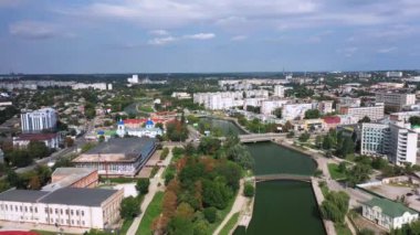 Kropyvnytskyi eski adı Kirovograd Ukrayna hava görüntüsü şehrin merkezi bölümü