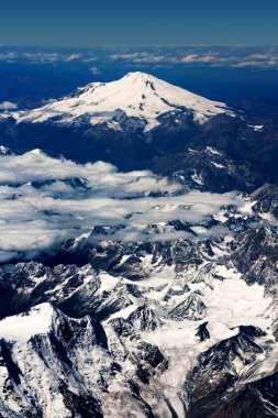 Ararat dağı'nın uçak görünümü
