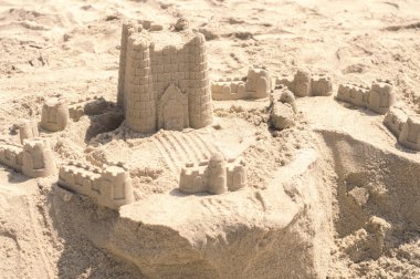 Detaylı bir sandcastle fotoğrafı