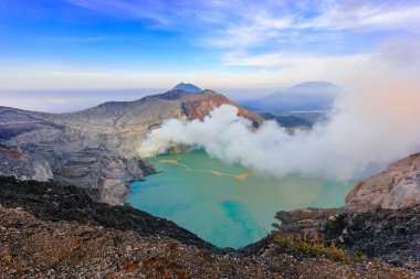 Kawah Ijen'de volkan Sunrise