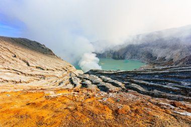 Kawah Ijen'de volkan