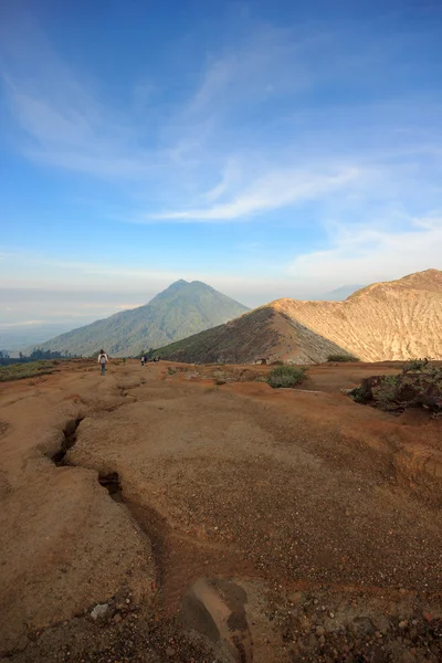 Cratera Ijen, Java Oriental, Indonésia — Fotografia de Stock