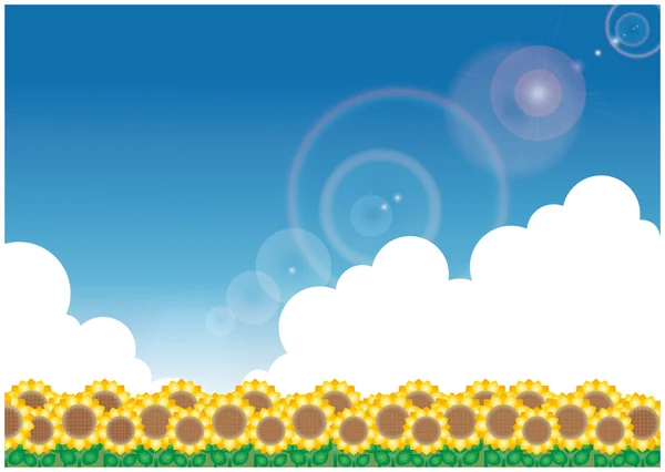 Sunflower (Image Painting A) — Stock Vector