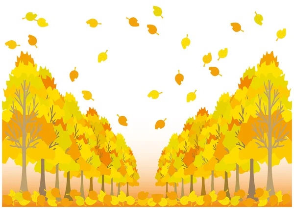 Feuilles d'automne (type01 ) — Image vectorielle