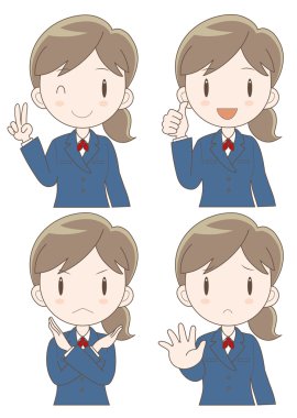 İş kadın ifade kümesi 