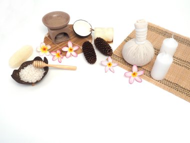 Spa ile beyaz arka plan (en iyi görünümü ayarla)