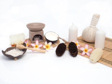 Spa ile beyaz arka plan (en iyi görünümü ayarla)