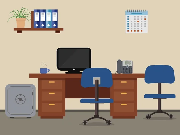 Ofis çalışanının çalışma yeri